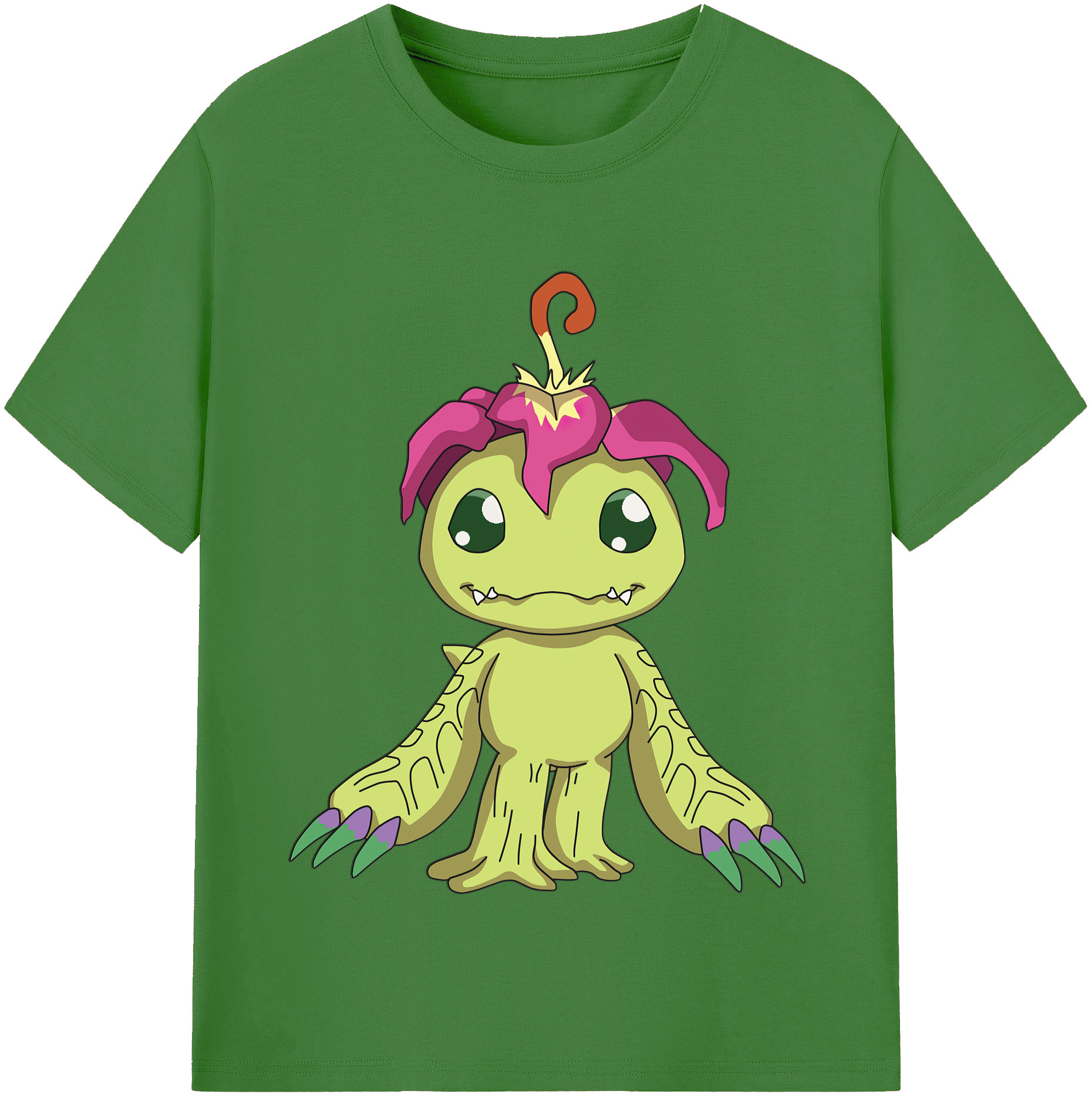 （画像用） Digimon デジタルモンスター/デジモン レディースカジュアルプリントTシャツ（綿100％）
